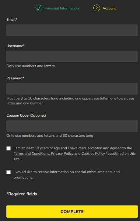 BetGoodwin Registration